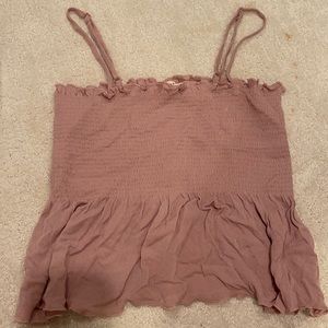 LA Hearts pink crop top